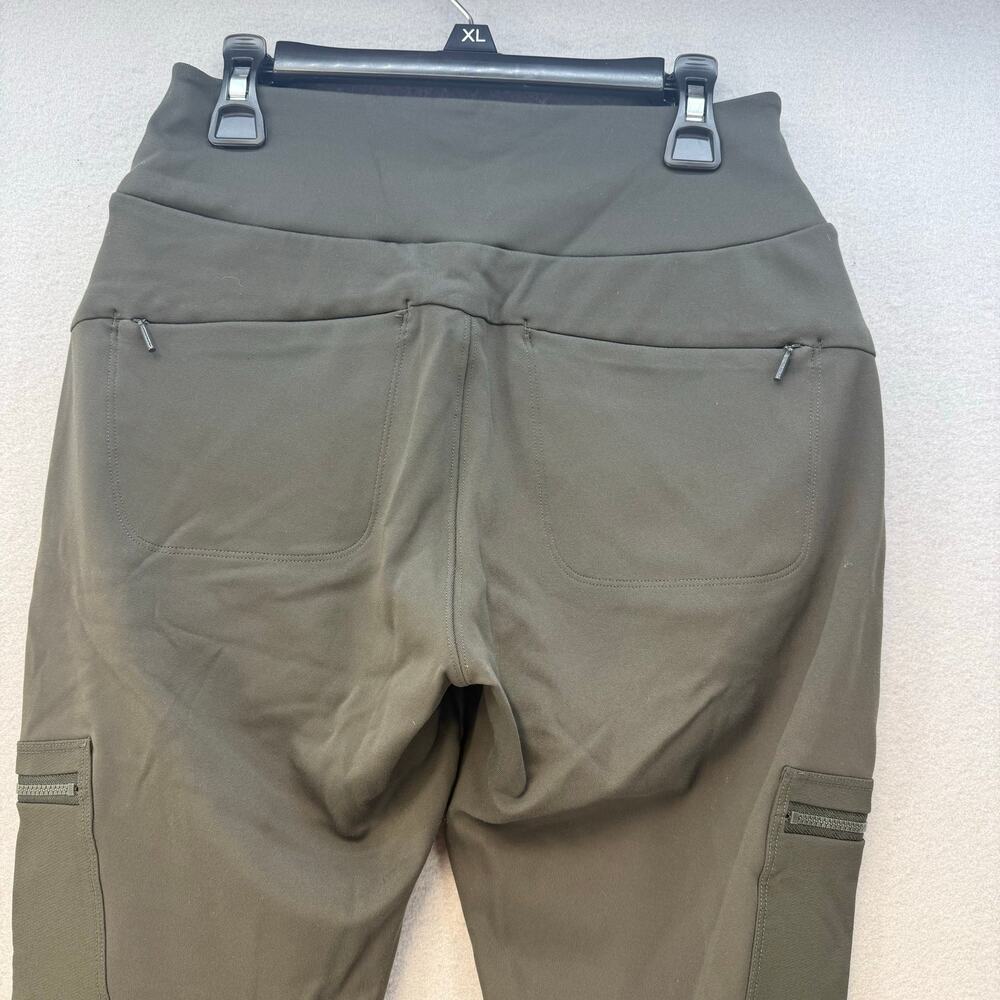 EUC Athleta Headlands Hybrid High Rise Cargo Leggings Women's 4 Olive Green EUC - Picture 3 of 15